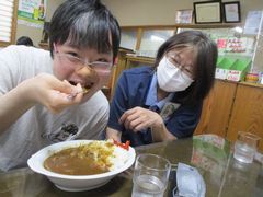 あつあつのカレー、美味しい☆